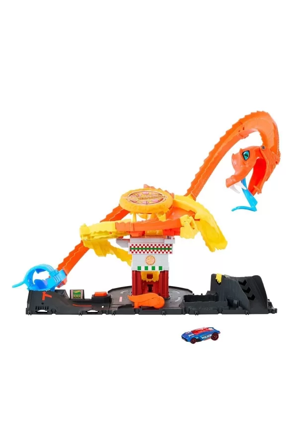 Htn81 Hot Wheels Pizza Dükkanında Kobra Macerası Oyun Seti