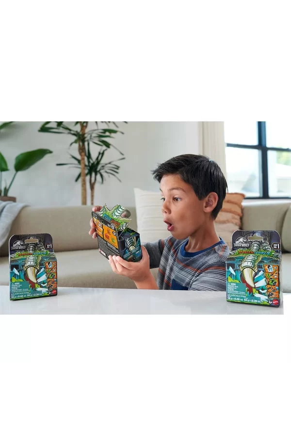 Hvb29 Jurassic World Crushivores Serisi - Sürpriz Aksesuarlı Figür