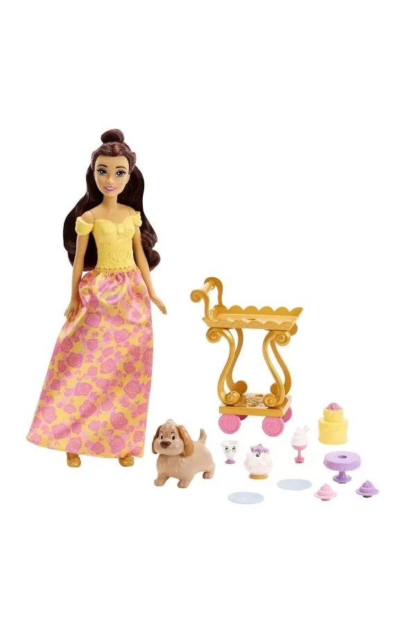Hym34 Disney Prenses Belle İle Çay Saati Oyun Seti - Bebek Dahil Değildir.