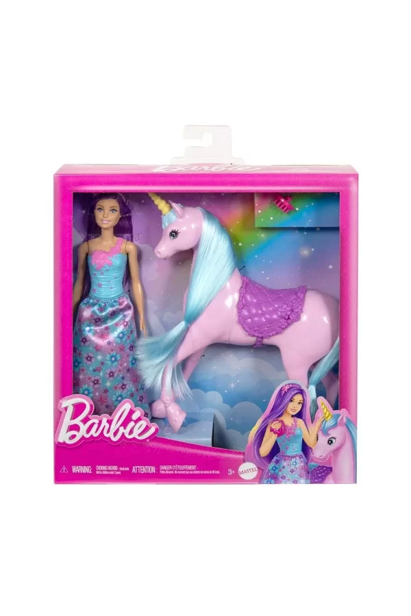 Hyt62 Barbie Ve Tek Boynuzlu Atı
