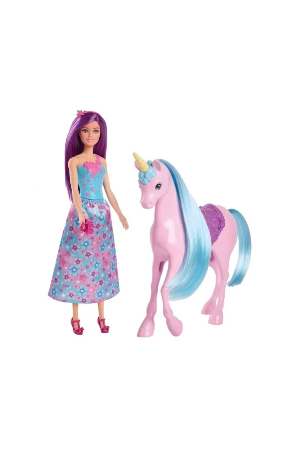Hyt62 Barbie Ve Tek Boynuzlu Atı
