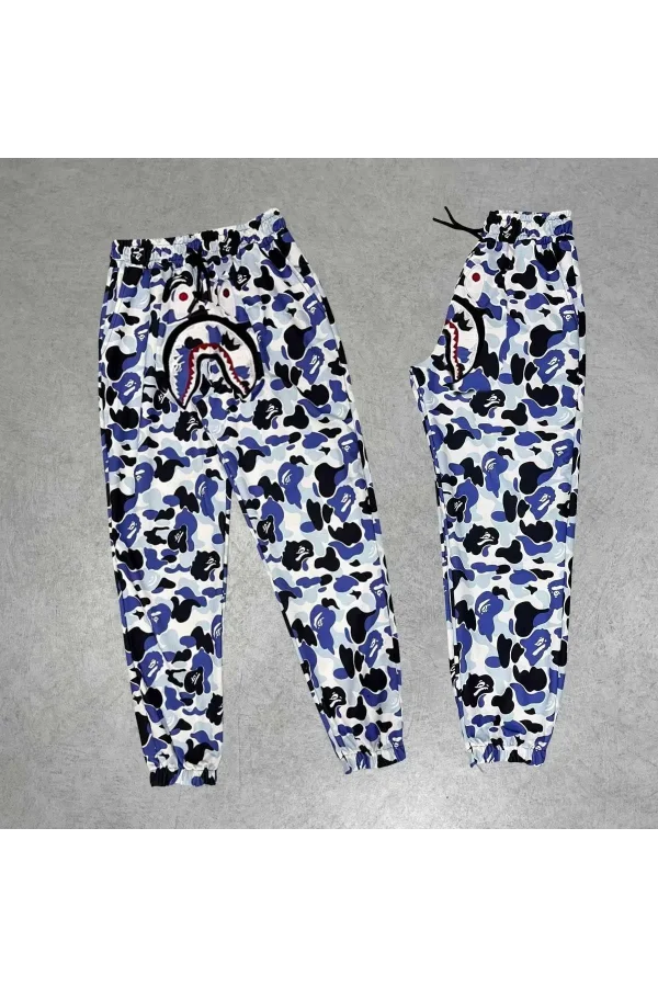 Luz&Pos İki İplik Mevsimlik Bape Nakişli Eşofman Pantolon - Gri