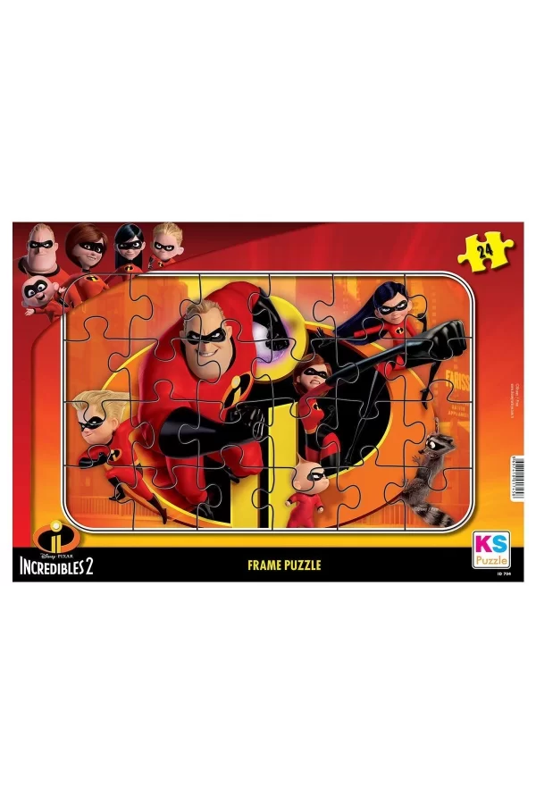 Inc 704 Incredibles 2 Frame Puzzle 24 Parça