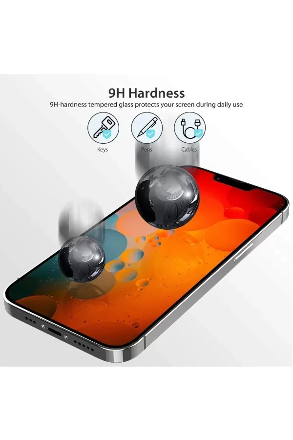 Iphone 13 Pro Uyumlu Hayalet Ekran Gizli Tam Kaplayan Kırılmaz Cam Seramik Ekran Koruyucu Film