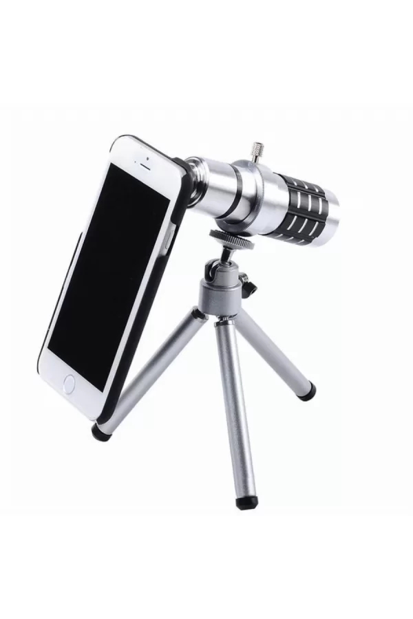 İphone5,5s,i̇phone4.4s Için Alüminyum 14x Optik Zoom Yakından Görüntü Çekme Dürbün
