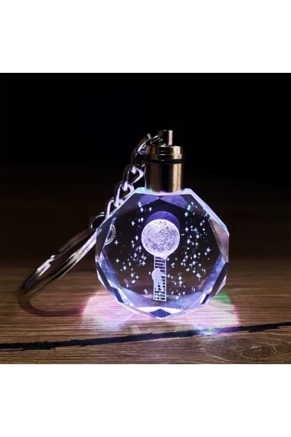 Işıklı Kristal Anahtarlık  Hediyelik