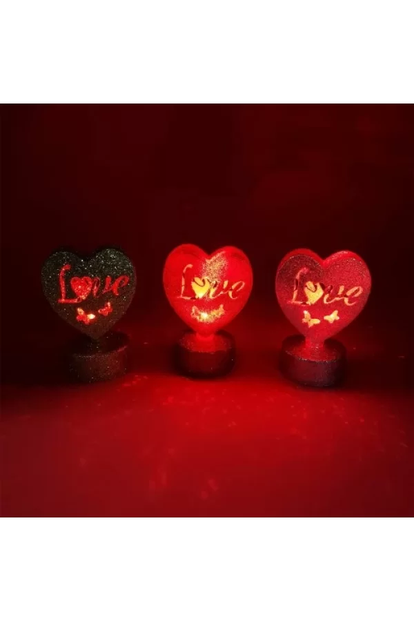Işıklı Love Kalp Led Işık