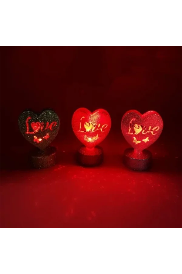 Işıklı Love Kalp Led Işık
