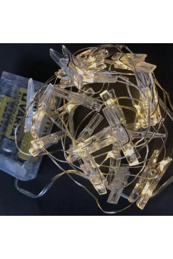 Işıklı Mandallı Fotoğraf Albümü 5m - 30 Led