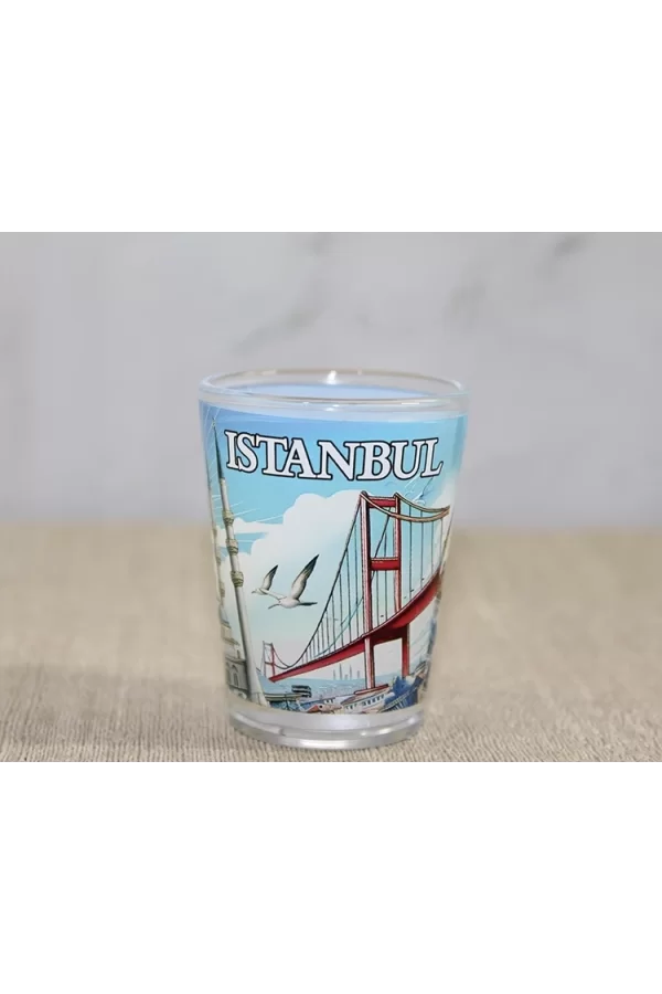 İstanbul Temalı Cam Shot Bardak Alk4357