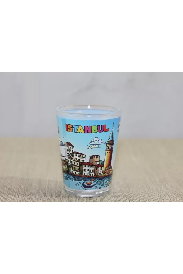 İstanbul Temalı Cam Shot Bardak Alk4358