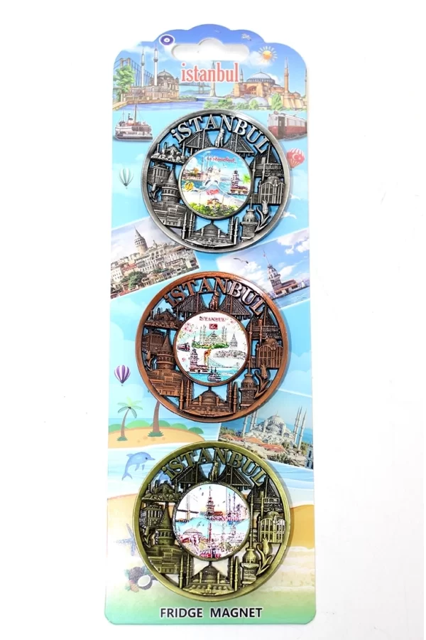 İstanbul Temalı Metal Magnet 3lü Set Alk2890