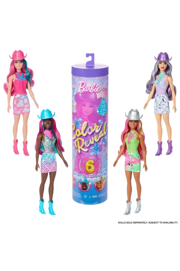 Jcp01 Barbie Color Reveal - Renk Değiştiren Sürpriz Barbie Disco Star Serisi