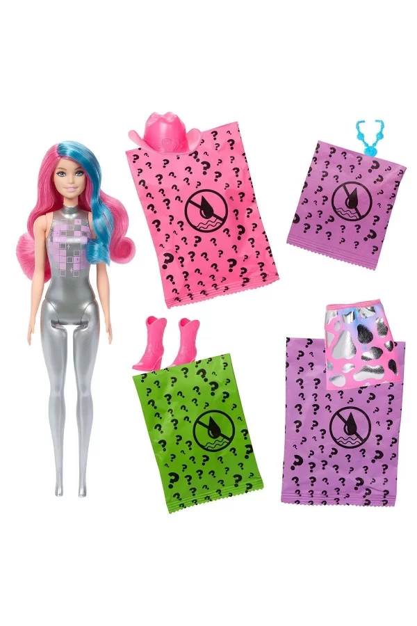 Jcp01 Barbie Color Reveal - Renk Değiştiren Sürpriz Barbie Disco Star Serisi