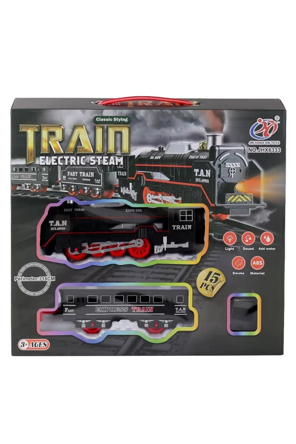 Jhx6333 Dumanlı Sesli Işıklı Tren 15 Parça