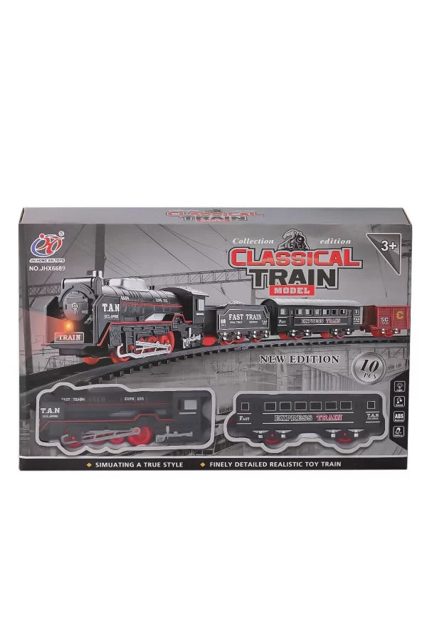 Jhx6689 Kutulu 10 Parça Pilli Tren