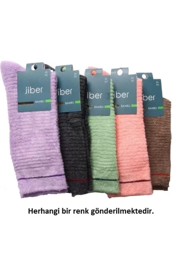 Jiber 6955 Bayan Bambu Ters Havlu Soket