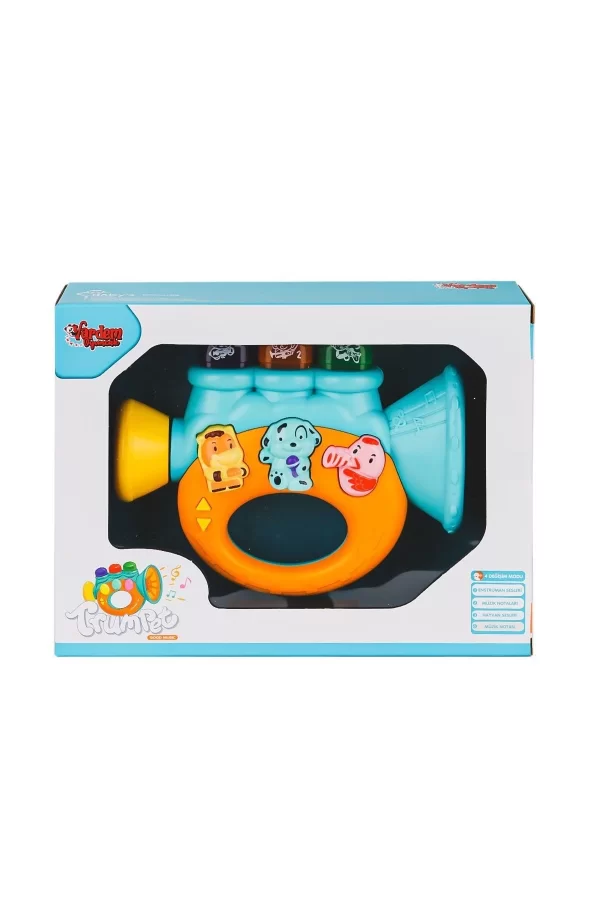 Jlg-855-37a Işıklı Ve Müzikli Trompet Bebek Pianosu -vardem Oyuncak