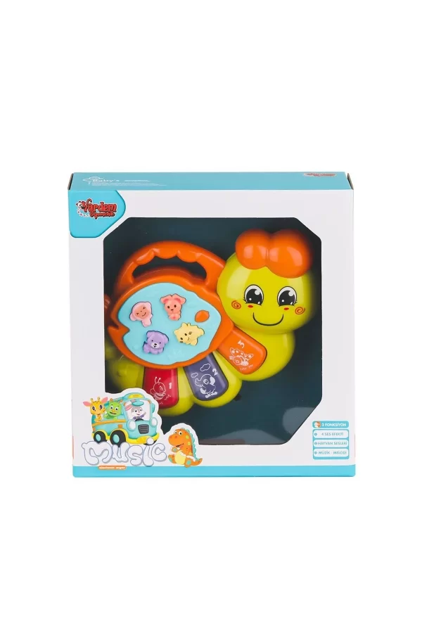 Jlg-855-64a Işıklı Ve Müzikli Solucan Bebek Pianosu -vardem Oyuncak