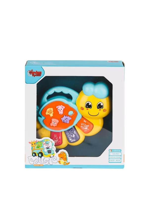Jlg-855-64a Işıklı Ve Müzikli Solucan Bebek Pianosu -vardem Oyuncak