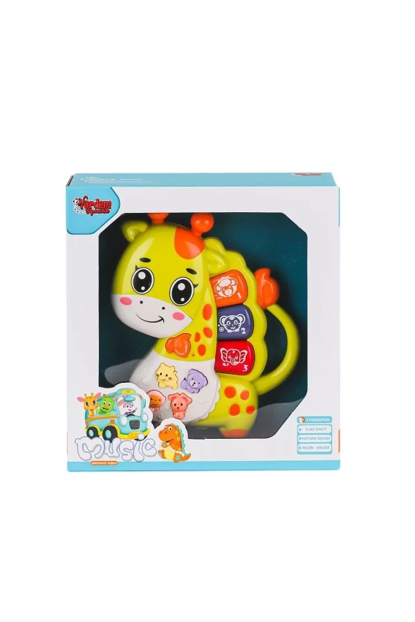 Jlg-855-66a Işıklı Ve Müzikli Zürafa Bebek Pianosu -vardem Oyuncak