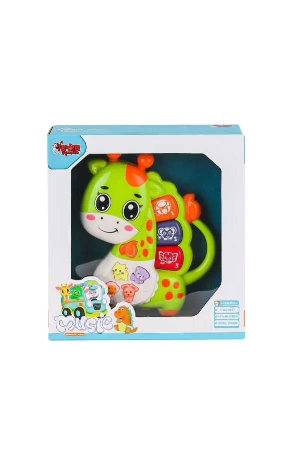 Jlg-855-66a Işıklı Ve Müzikli Zürafa Bebek Pianosu -vardem Oyuncak