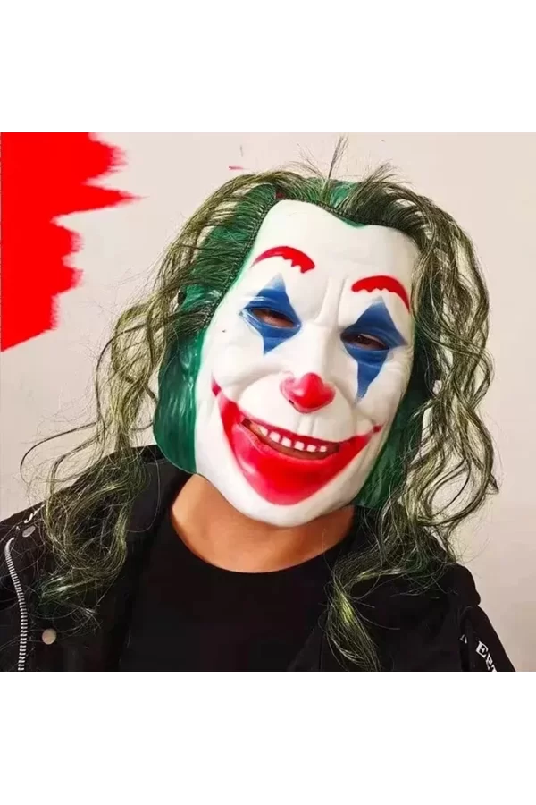 Joaquin Phoenix Joker Maskesi Yeşil Saçlı