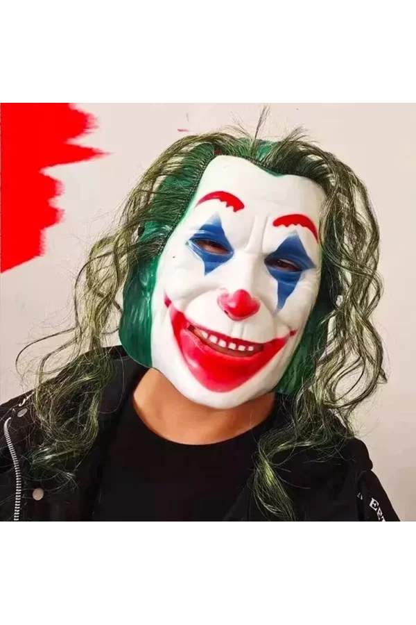 Joaquin Phoenix Joker Maskesi Yeşil Saçlı