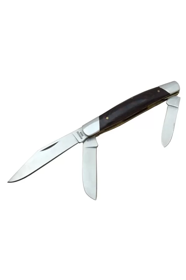 K-15 Falkon Üç Ağızlı / Üçlü Çakı 18 Cm - Ahşap Saplı, Manuel