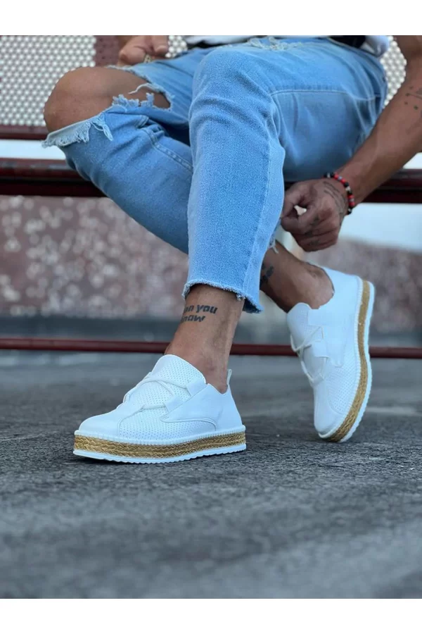 K&A  KA015 Beyaz Erkek Casual Ayakkabı