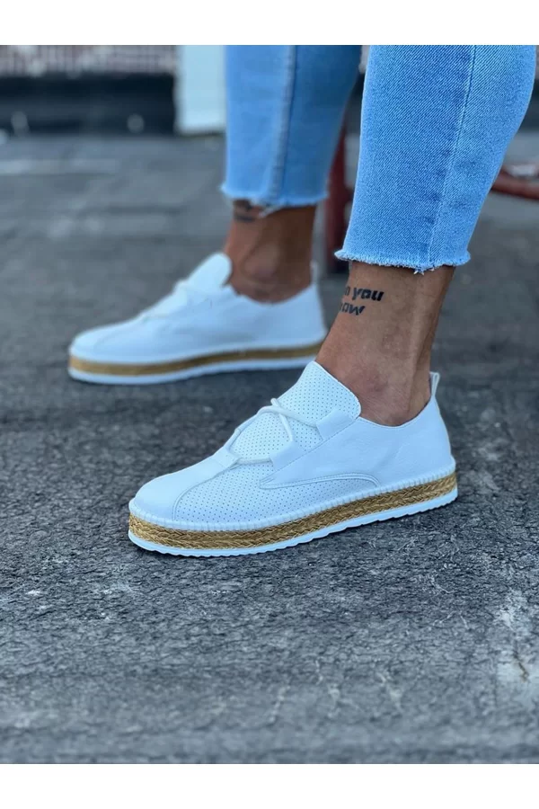 K&A  KA015 Beyaz Erkek Casual Ayakkabı