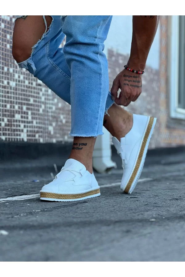 K&A  KA015 Beyaz Erkek Casual Ayakkabı