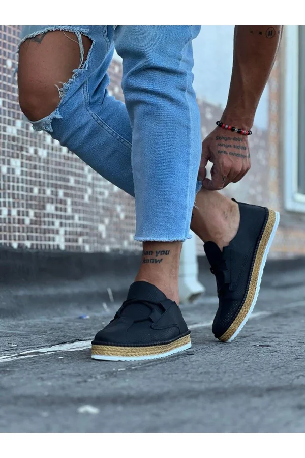K&A  KA015 Siyah Erkek Casual Ayakkabı