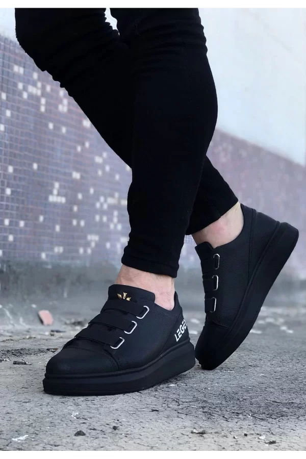 K&A  KA029 3 Bant Legend Kömür Kalın Taban Casual Erkek Ayakkabı