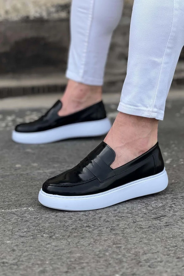 K&A  KA161 Siyah Rugan Erkek Casual Ayakkabı