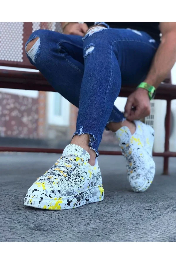 K&A  KA501 Sarı Renkli Erkek Casual Ayakkabı