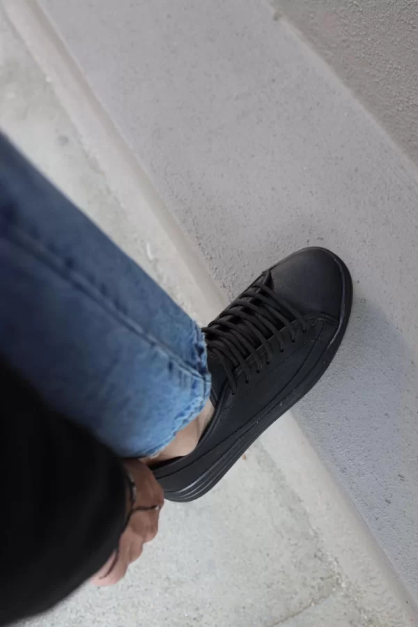K&A Sneakers Ayakkabı 010 Siyah (Siyah Taban)