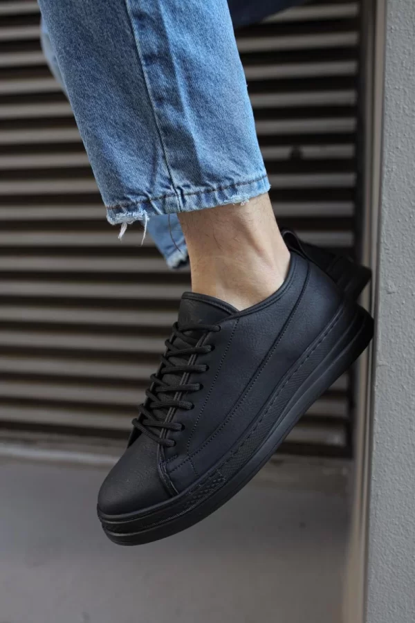 K&A Sneakers Ayakkabı 010 Siyah (Siyah Taban)