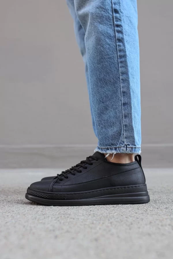 K&A Sneakers Ayakkabı 010 Siyah (Siyah Taban)