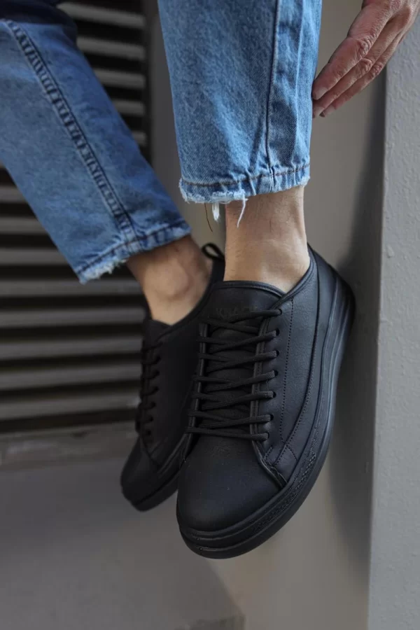K&A Sneakers Ayakkabı 010 Siyah (Siyah Taban)
