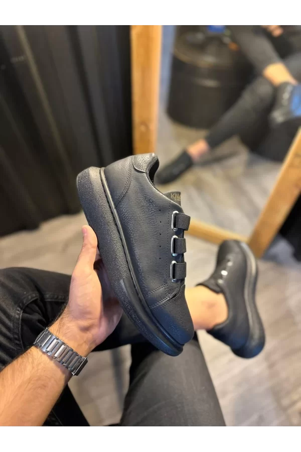K&A Sneakers Ayakkabı 889 Siyah (Siyah Taban)
