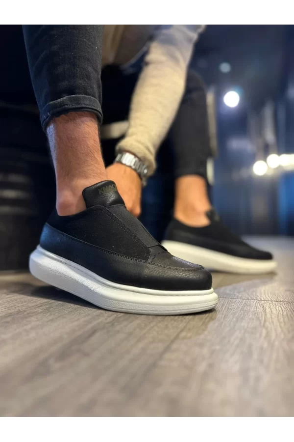 K&A Sneakers Ayakkabı 911 Siyah (Beyaz Taban)