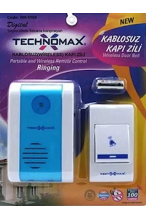 Kablosuz 100 Mt Mesafeli Kapı Zili