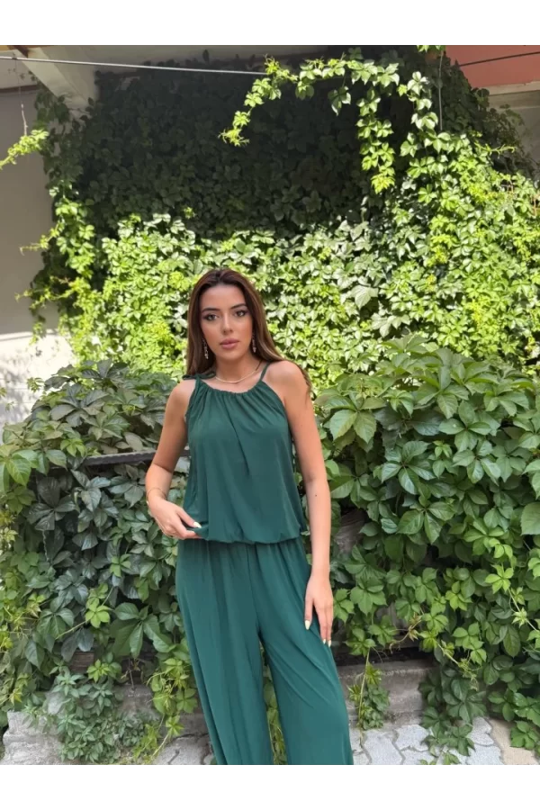 Kadın Omuz Askılı Döküm Detay Salaş Sandy Bluz
