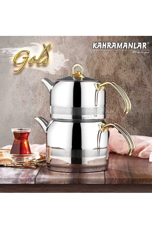 Kahramanlar Enza Mega Çaydanlık Gold Çaydanlık 1019G