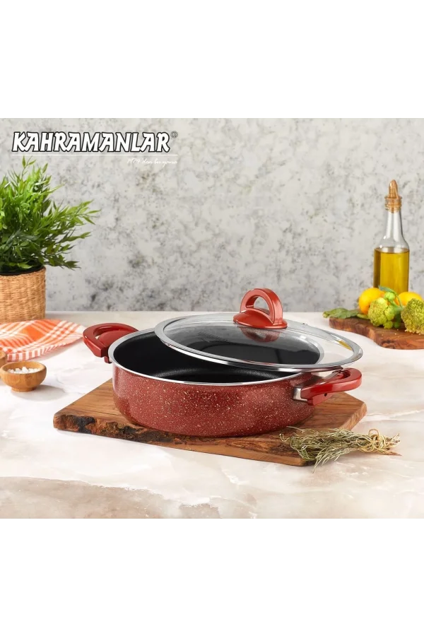 Kahramanlar Kiremit Basık Tencere 32cm