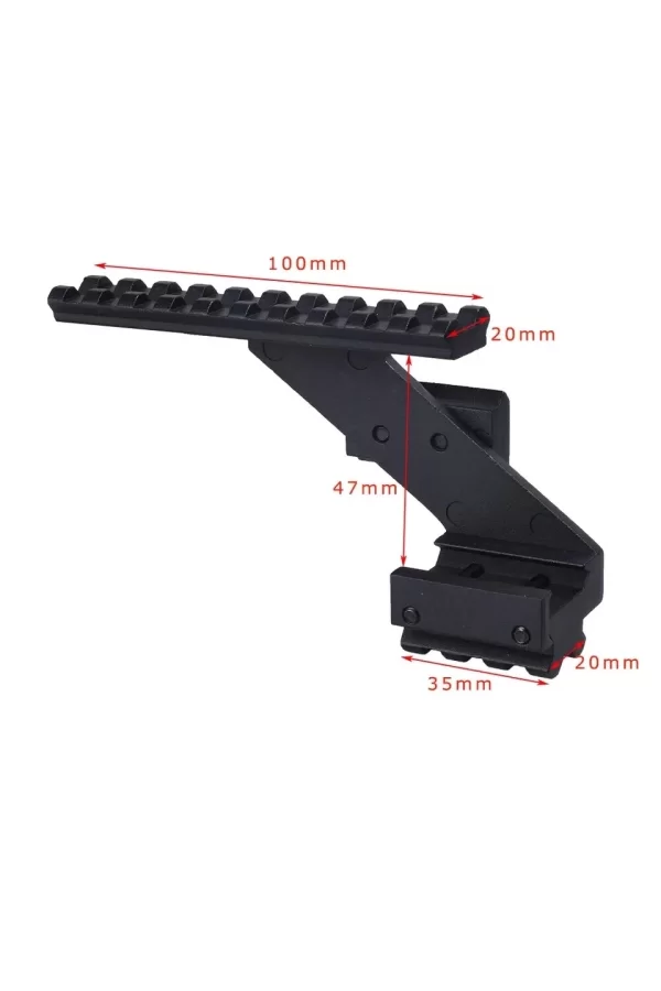 Kapsamı Ray Montajı 22mm Picatinny Üst Alt Ray