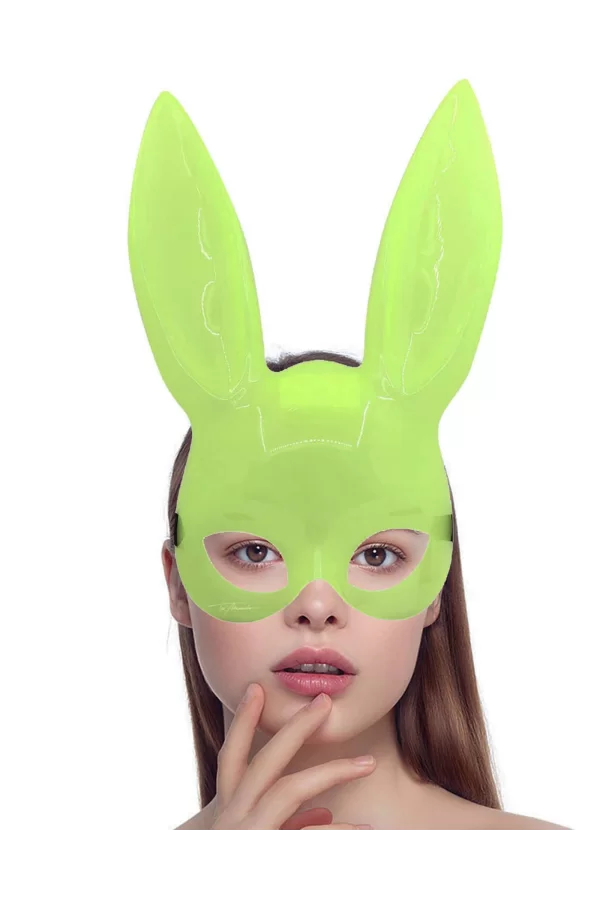 Karanlıkta Yanan Glow Floresan Tavşan Maskesi