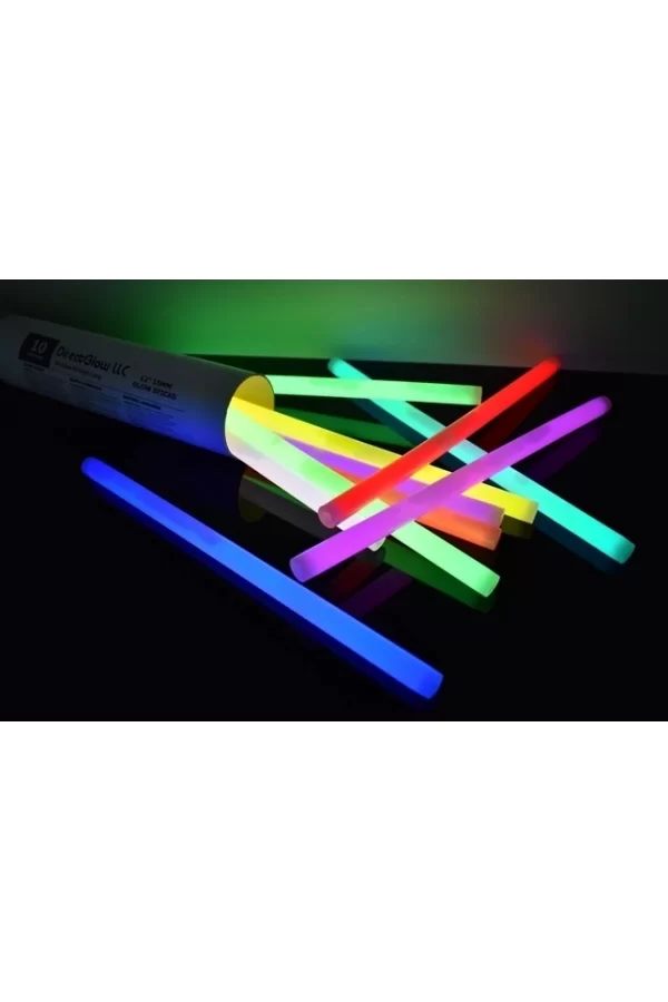Karanlıkta Yanan Parlayan Fosforlu Glow Stick Çubuk Bileklik 50 Adet