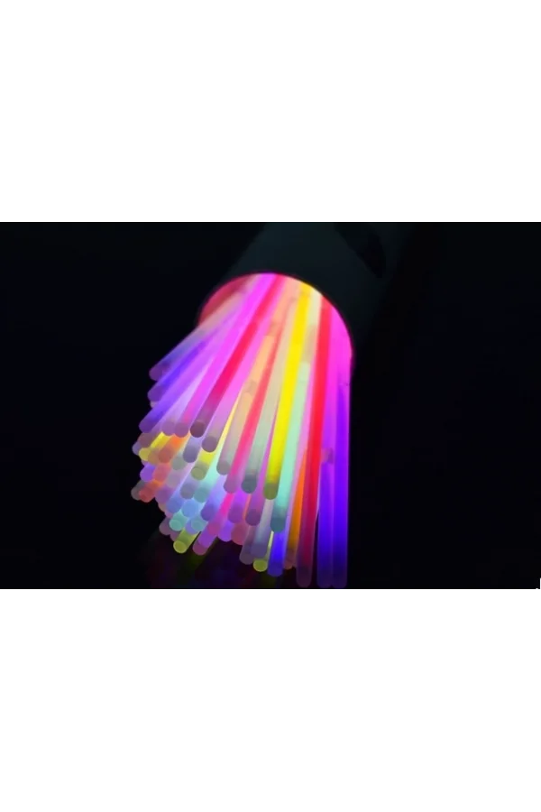 Karanlıkta Yanan Parlayan Fosforlu Glow Stick Çubuk Bileklik 50 Adet
